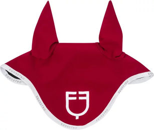 Produktbild von Equestro Fliegenhaube aus Stoff in Rot