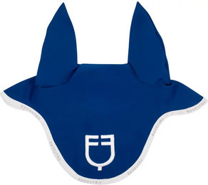 Produktbild von Equestro Fliegenhaube aus technischem Stoff in Blau Größe M