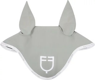 Produktbild von Equestro Fliegenhaube Full in Grün und Grau