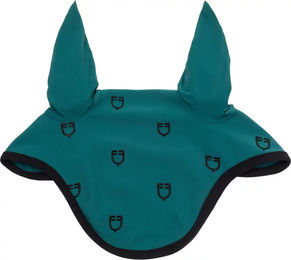 Produktbild von Equestro Fliegenhaube für Pferde Black Line Edition in Schwarz und Blau