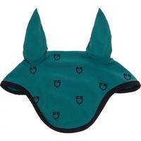 Produktbild von Equestro Fliegenhaube für Pferde Black Line Edition in Schwarz und Blau