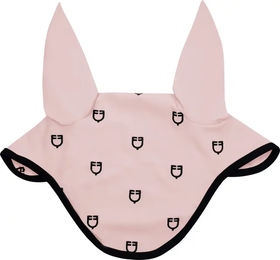 Produktbild von Equestro Fliegenhaube für Pferde Black Line Edition in Schwarz und Rosa