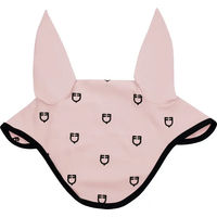 Produktbild von Equestro Fliegenhaube für Pferde Black Line Edition in Schwarz und Rosa