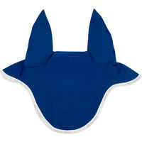 Produktbild von Equestro Fliegenhaube für Pferde Blau Vollblut
