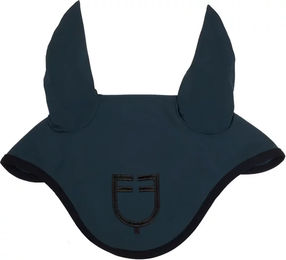 Produktbild von Equestro Fliegenhaube für Pferde Blau Warmblut