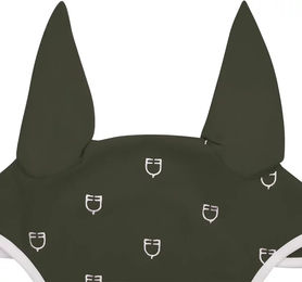 Produktbild von Equestro Fliegenhaube für Pferde White Line Technik Edition Grün