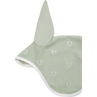 Produktbild von Equestro Fliegenhaube für Pferde White Line Technik Edition Grün Full
