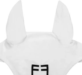 Produktbild von Equestro Fliegenhaube für Pferde White Line Technik Edition in Weiß Full