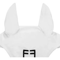 Produktbild von Equestro Fliegenhaube für Pferde White Line Technik Edition in Weiß Full