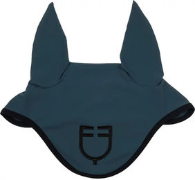 Produktbild von Equestro Fliegenhaube für Ponys in Schwarz und Blau