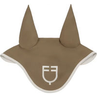 Produktbild von Equestro Fliegenhaube kurz braun aus Polyester für Pferde