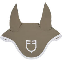 Produktbild von Equestro Fliegenhaube kurz für Pferde in Braun und Beige