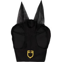 Produktbild von Equestro Fliegenmaske aus Lycra ohne Netz für Pferde Schwarz Größe L