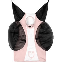 Produktbild von Equestro Fliegenmaske aus Netz für Pferde in Rosa Größe S