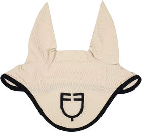 Produktbild von Equestro Fliegenmaske für Pferde aus Netzstoff in Beige