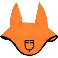 Produktbild von Equestro Fliegenmaske für Pferde aus Netzstoff in Orange