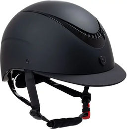 Equestro Galaxy Reithelm Shiny Frame Unisex Schwarz aus Kunstleder CE-zertifiziert – Bild 1 von 2