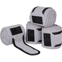 Produktbild von Equestro Gamaschen aus Fleece für Pferde Grau 4er Pack
