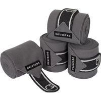 Produktbild von Equestro Gamaschen aus Fleece für Pferde in Grau (4er Set)