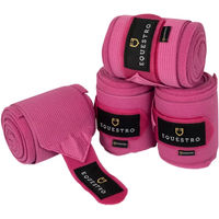 Produktbild von Equestro Gamaschen aus Fleece für Pferde in Rosa 4er Pack