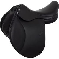 Produktbild von Equestro Gemischter Ledersattel für Pferde in Schwarz