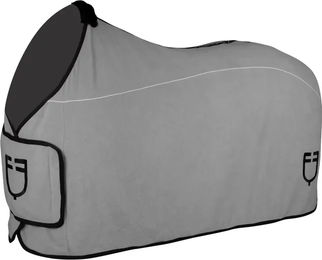 Equestro GP Abschwitzdecke aus Fleece für Pferde Grau 125 cm – Bild 1 von 10