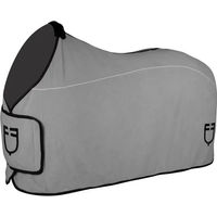 Produktbild von Equestro GP Abschwitzdecke aus Fleece für Pferde Grau 125 cm