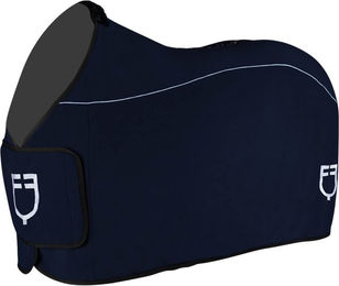 Equestro GP Abschwitzdecke aus Fleece für Pferde in Marine Blau 155 cm – Bild 1 von 11