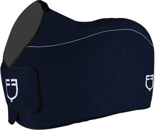 Equestro GP Abschwitzdecke für Pferde aus Fleece in Marine Blau 165 cm – Bild 1 von 11
