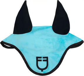 Equestro GP Fliegenhaube für Pferde in Blau Türkis – Bild 1 von 1