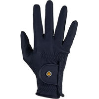 Produktbild von Equestro GP Reithandschuhe aus Kunstleder Blau Unisex Größe 6,5