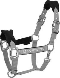 Produktbild von Equestro Halfter und Führleine für Pferde aus Nylon in Grau