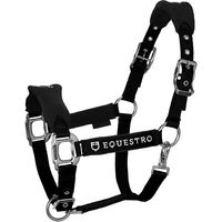 Produktbild von Equestro Halfter und Führleine für Pferde aus Nylon in Schwarz