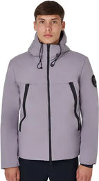 Produktbild von Equestro Herren Daunenjacke mit Kapuze wasserdicht grau XXL