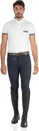 EQUESTRO Herren Reithose Urano aus Baumwolle Marineblau Größe 48 – Bild 1 von 2