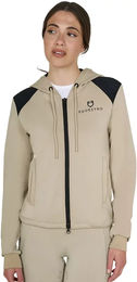 Equestro Hoodie Damen Beige aus Baumwolle Größe S – Bild 1 von 1