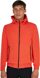 Equestro Hoodie Shiny Sweatshirt für Herren aus Baumwolle Rot Größe M – Bild 1 von 1