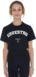Equestro Horse Club T-Shirt aus Baumwolle für Kinder in Schwarz Größe 10 Jahre – Bild 1 von 7