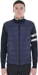 Produktbild von Equestro Hybrid-Steppjacke für Herren mit Reißverschluss in Blau Größe XS