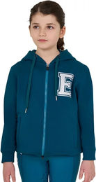 Equestro Institutional Junior Hoodie für Kinder in Blau und Türkis Größe 10 Jahre – Bild 1 von 7
