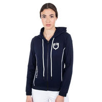 Produktbild von Equestro Interlock Full Zip Sweatshirt Damen Blau Größe S