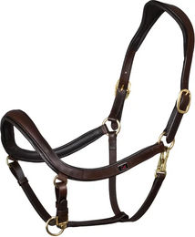 Equestro Jagdhalsband aus Leder für Pferde in Braun Cob – Bild 1 von 1
