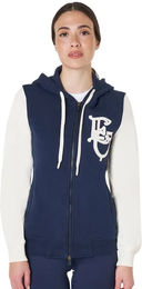 Produktbild von Equestro Kapuzenjacke für Damen aus Baumwolle Blau XL