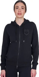 Equestro Kapuzenjacke für Damen aus Baumwolle Schwarz Größe M – Bild 1 von 1