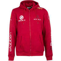 Produktbild von Equestro Kapuzensweatshirt für Herren mit Multi-Logo aus Baumwolle in Rot XL