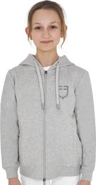 Equestro Kapuzensweatshirt für Kinder in Grau aus Baumwolle – Bild 1 von 1