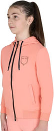 Produktbild von Equestro Kapuzensweatshirt für Kinder mit Logo in Rosa aus Baumwolle