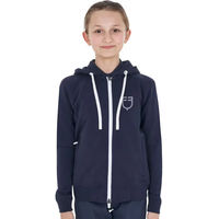 Produktbild von Equestro Kapuzensweatshirt mit Logo für Kinder in Blau aus Baumwolle