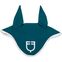 Produktbild von Equestro Kopfschutzhaube aus technischem Stoff in Blau für Vollblut/VB