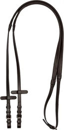 Produktbild von Equestro Kriss Zügel für Pferde aus Gummi Full in Braun oder Schwarz